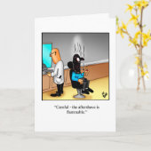 Hilarische verjaardag Humor Kaart voor hem (Gele Bloem)