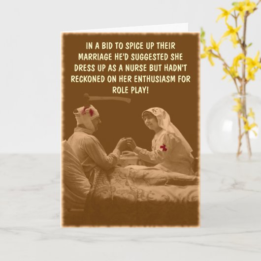 Hilarische verpleegkunde kaart (Gele Bloem)