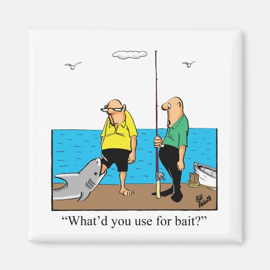 Hilarische Vissen Humor magneet (Voorkant)