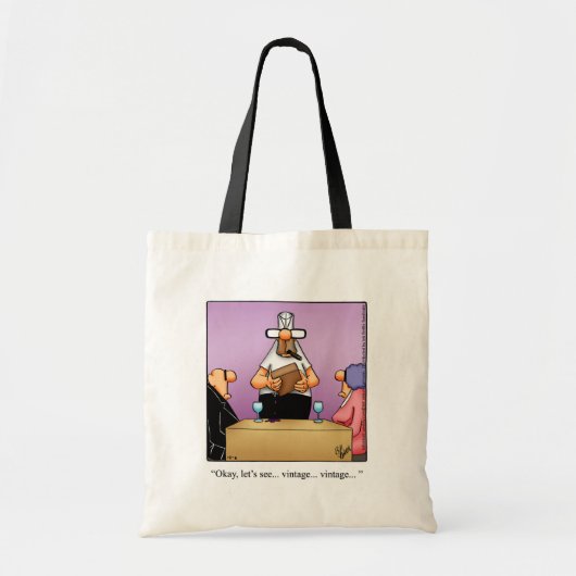 Hilarische Wijn Humor Canvas tas Gift (Voorkant)