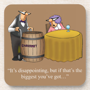 Hilarische Wijn Humor Onderzetter Gift