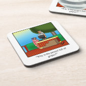 Hilarische Wijn Humor Onderzetter Gift (Linkerzijde)