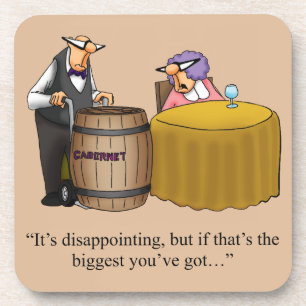 Hilarische Wijn Humor Onderzetter Gift