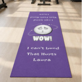 Hilarische WOW Maangezicht Yoga Mat