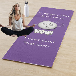 Hilarische WOW Maangezicht Yoga Mat