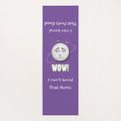 Hilarische WOW Maangezicht Yoga Mat (Achterkant)