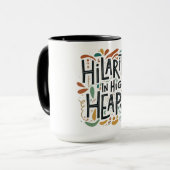 Hilariteit op hoge bergen mok (Voorkant links)