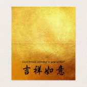 Hilarous Chinees varkensjaar 2019, gevouwen kaart Visitekaartje (Binnenkant ongevouwen)