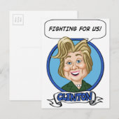 Hilary Clinton Election 2016 Briefkaart (Voorkant / Achterkant)