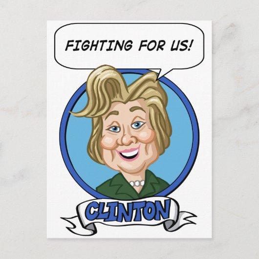 Hilary Clinton Election 2016 Briefkaart (Voorkant)