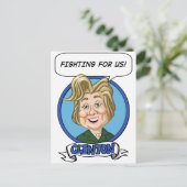 Hilary Clinton Election 2016 Briefkaart (Staand voorkant)