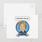 Hilary Clinton Election 2016 Briefkaart (Voorkant / Achterkant)