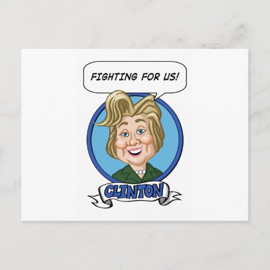 Hilary Clinton Election 2016 Briefkaart (Voorkant)