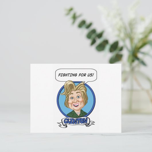 Hilary Clinton Election 2016 Briefkaart (Staand voorkant)