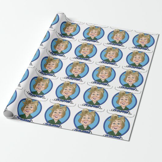 Hilary Clinton Election 2016 Cadeaupapier (Uitgerold)