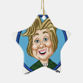 Hilary Clinton Election 2016 Keramisch Ornament (Rechts)