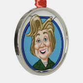 Hilary Clinton Election 2016 Metalen Ornament (Rechts)