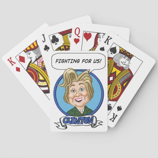 Hilary Clinton Election 2016 Pokerkaarten (Achterkant)
