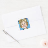 Hilary Clinton Election 2016 Vierkante Sticker (Envelop)