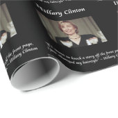 Hilary Clinton Kapsels & Koppen Quote Cadeaupapier (Rol Hoek)