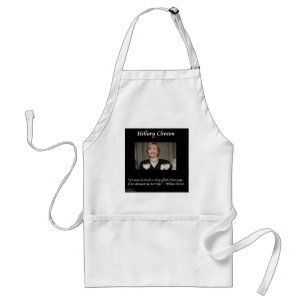 Hilary Clinton Kapsels & Koppen Quote Standaard Schort