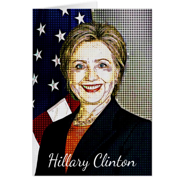 Hilary Clinton Memorabilia Digitale Kunst Blank Ka (Voorkant)