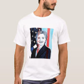 Hilary Clinton Memorabilia Digitale Kunst Shirt (Voorkant)