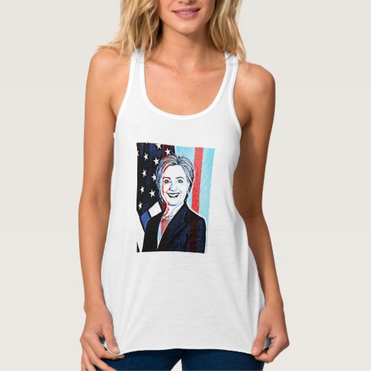 Hilary Clinton Memorabilia Digitale Kunst Shirt (Voorkant)
