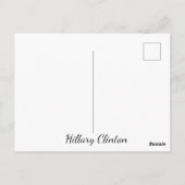 Hilary Clinton Memorabilia Pop Art Blank Kaart (Achterkant)
