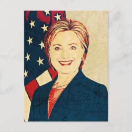 Hilary Clinton Memorabilia Pop Art Blank Kaart