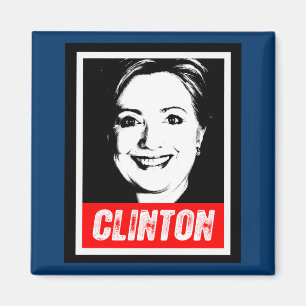 HILARY CLINTON STAMP 2016 MAGNEET