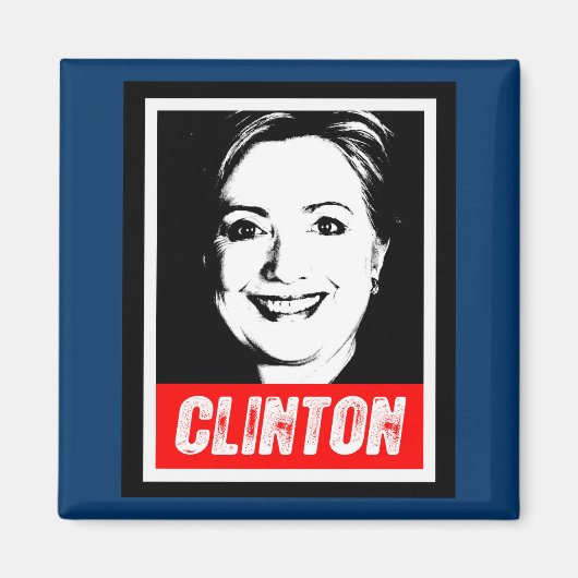 HILARY CLINTON STEMPEL 2016 MAGNEET (Voorkant)