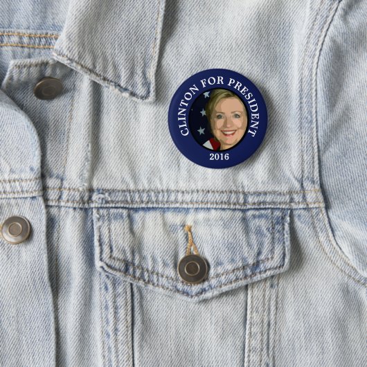 Hilary Clinton voor President 2016 Button (In situ)