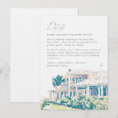 Hilary en Oliver's Weekend Details Eindversie Kaart (Voorkant / Achterkant)