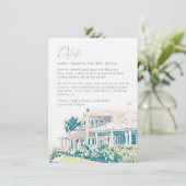 Hilary en Oliver's Weekend Details Eindversie Kaart (Staand voorkant)