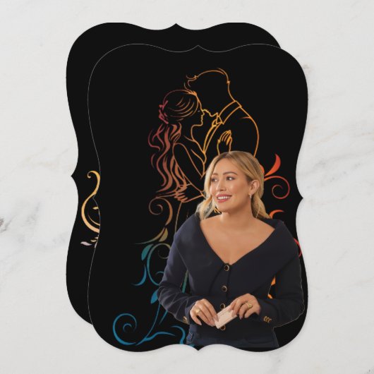 Hilaryduff verjaardagswensen kaart (Voorkant / Achterkant)