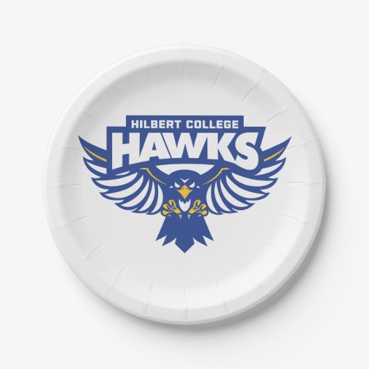 Hilbert College Hawks Papieren Bordje (Voorkant)