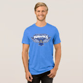 Hilbert College Hawks Tri-Blend Shirt (Voorkant volledig)