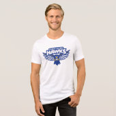 Hilbert College Hawks Tri-Blend Shirt (Voorkant volledig)