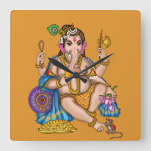 Hild Ganesha wandklok