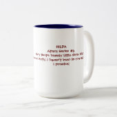 Hilda Alpaca met mok van verhalen (Voorkant rechts)