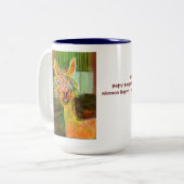 Hilda Alpaca met mok van verhalen (Voorkant links)