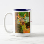 Hilda Alpaca met mok van verhalen (Links)