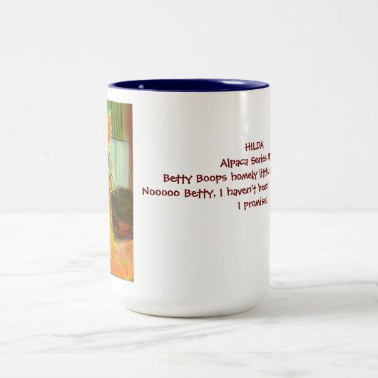 Hilda Alpaca met mok van verhalen (Center)