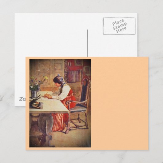 Hilda bij de Art Table Briefkaart (Voorkant / Achterkant)