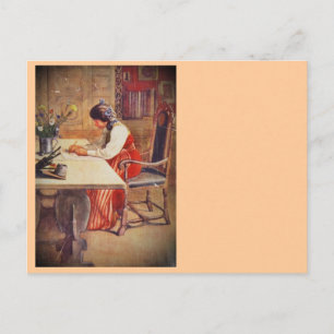 Hilda bij de Art Table Briefkaart