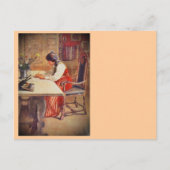 Hilda bij de Art Table Briefkaart (Voorkant)