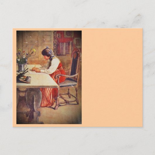 Hilda bij de Art Table Briefkaart (Voorkant)