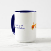 Hilda de mok van de witte witch-koffie (Voorkant links)