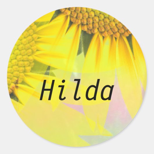 Hilda Ronde Sticker (Voorkant)